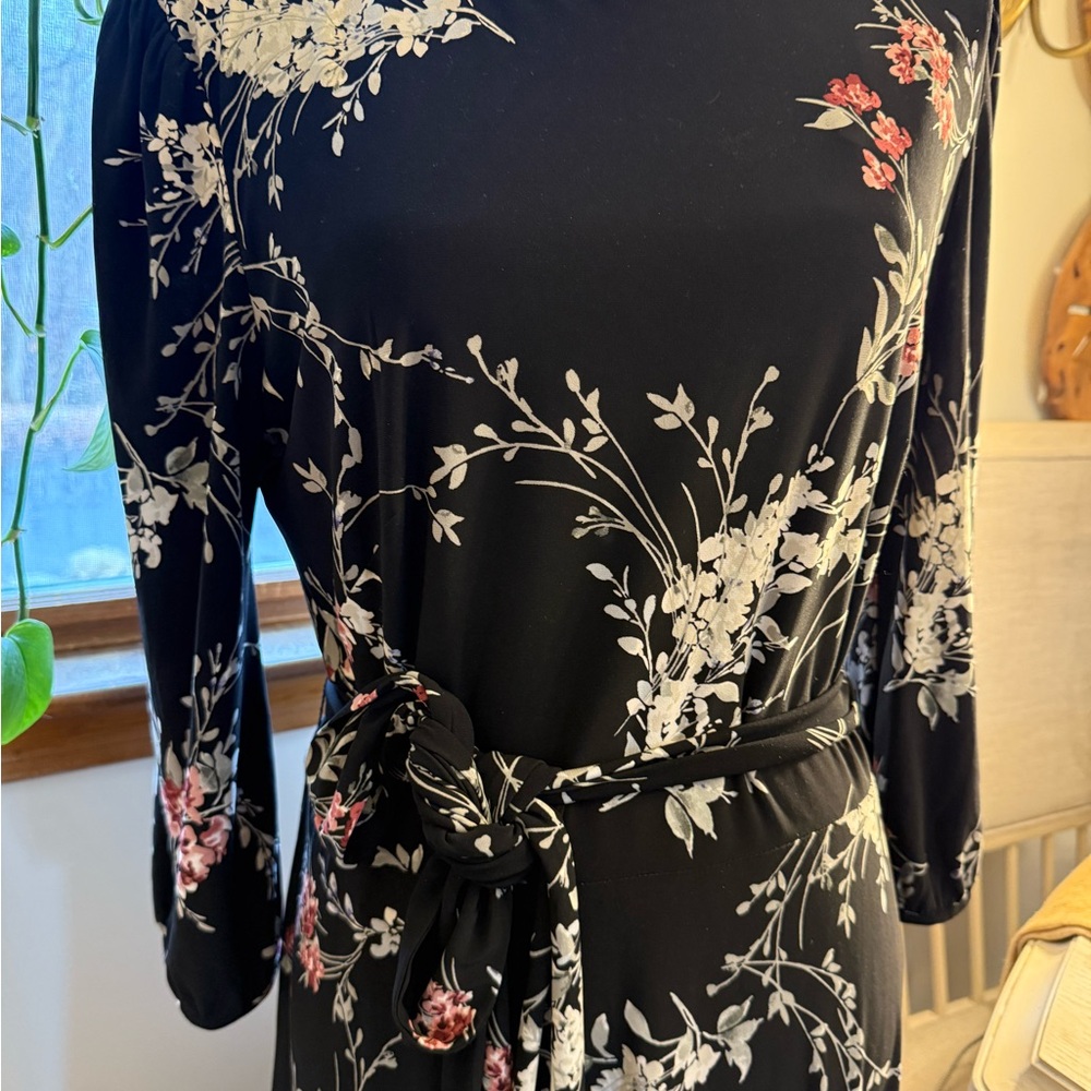 Ralph Lauren Floral Black Dress - Picture 3 of 13